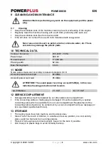 Preview for 8 page of Powerplus POWE80030 Manual