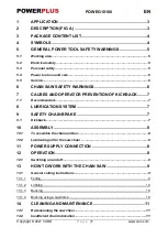 Powerplus POWEG10100 Manual preview