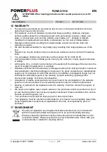 Preview for 11 page of Powerplus POWEG7010 Manual