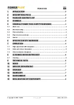 Preview for 1 page of Powerplus POWX1350 Manual