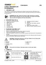 Предварительный просмотр 3 страницы Powerplus POWXB20050 Manual