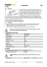 Предварительный просмотр 10 страницы Powerplus POWXB20050 Manual