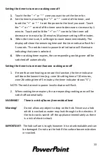 Preview for 13 page of PowerPoint P154CZSS/T Instructions Manual