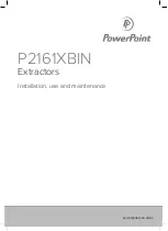 PowerPoint P2161XBIN Directions For Installation, Use And Maintenance preview