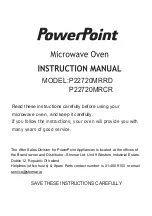 PowerPoint P22720MRCR Instruction Manual preview