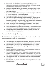 Preview for 10 page of PowerPoint P24EFSBL Instructions Manual