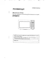 PowerPoint PP900INT Owner'S Manual preview