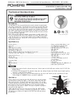 Preview for 1 page of Powers F727 Technical Instructions