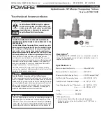 Powers HydroGuard XP Master LFSH1432 Technical Instructions preview