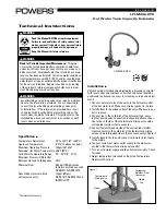 Powers LFLM496-HTK Technical Instructions preview