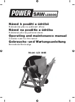 POWERSAW LCS 500 Operating And Maintenance Manual preview