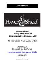 PowerShield 1100 VA User Manual preview