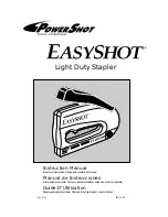 PowerShot EasyShot Instruction Manual preview