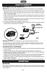 Предварительный просмотр 21 страницы PowerSmith PBL120J Operator'S Manual