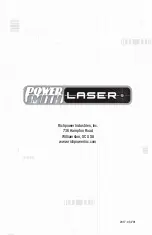 Предварительный просмотр 20 страницы PowerSmith PLM325 Operator'S Manual