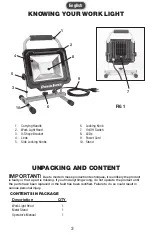 Preview for 3 page of PowerSmith PWL150S Operator'S Manual