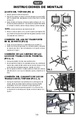 Preview for 14 page of PowerSmith PWL21100TS Operator'S Manual