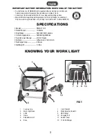 Предварительный просмотр 3 страницы PowerSmith PWLR1110F Operator'S Manual