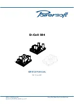 powersoft D-Cell 504 Service Manual preview