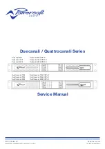 Preview for 1 page of powersoft Duecanali 1604 Service Manual