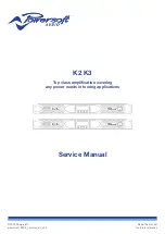 Preview for 1 page of powersoft K2 DSP+AESOP Service Manual