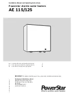 Preview for 1 page of PowerStar AE 115 Installation Manual And Operating Instructions