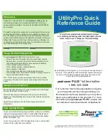 PowerStream UtilityPro Quick Reference Manual предпросмотр