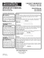 Preview for 64 page of PowerStroke PS10700 Series Operator'S Manual