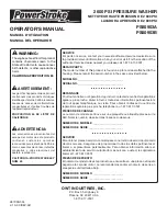 Preview for 16 page of PowerStroke PS80903A Operator'S Manual