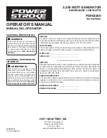 Preview for 44 page of PowerStroke PS903250 Series Operator'S Manual