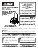 Preview for 1 page of PowerStroke PS905000 series Operator'S Manual