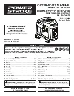 Preview for 1 page of PowerStroke PSi2000B Series Operator'S Manual