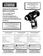 Preview for 1 page of PowerStroke PSL0DD121 Operator'S Manual