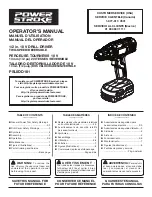 PowerStroke PSL0DD181 Operator'S Manual preview