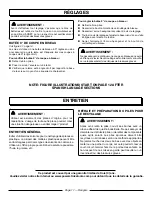 Preview for 21 page of PowerStroke PSL18CS Operator'S Manual