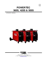 Предварительный просмотр 1 страницы PowerTec 365S Operator'S Manual