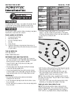 PowerTec 71398 Instruction Sheet предпросмотр