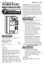 Preview for 1 page of PowerTec 71443 Instruction Sheet