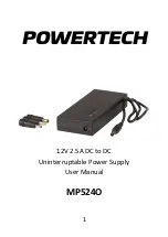 Preview for 1 page of PowerTech MP5240 User Manual