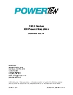 Powerten 3300 Series Operation Manual preview