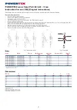 Предварительный просмотр 2 страницы POWERTEX 16.20PLHS20025015 User Manual