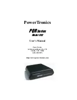 powertronics PQR D52 User Manual preview