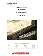 Предварительный просмотр 1 страницы Powertronix Mizar-Alcor DT 0424 Service Manual