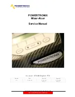 Powertronix Mizar-Alcor Service Manual preview