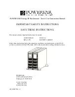 Powervar ACDEF6000-22 Instruction Manual preview
