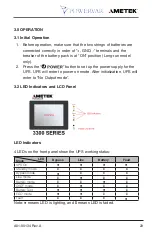 Предварительный просмотр 23 страницы Powervar AMETEK 3300 Series User Manual