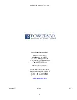 Preview for 59 page of Powervar Security Plus User Instruction Manual