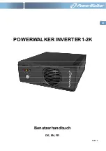 Предварительный просмотр 9 страницы PowerWalker 1-2K User Manual