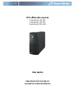 Preview for 41 page of PowerWalker VFD 1000 Quick Start Manual