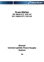 Preview for 1 page of PowerWalker VFI 10000 ICR IoT Manual